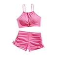 thumbnail image 2 of Tiijoy Girls' Bikini Sets 2 Piece Halter Top Shorts Swimsuit Bathing Suit, Sizes 12-16, 2 of 8