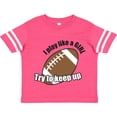 thumbnail image 3 of Inktastic Football Like a Girl Girls Toddler T-Shirt, 3 of 5