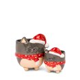 thumbnail image 3 of Cat With Santa Hat Footed Planter, 3 of 3