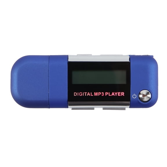 Mp3 Player 4GB U Disk Music Player Supports Replaceable AAA Battery, Recording (Blue)