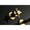 thumbnail image 4 of Kingston Brass KS8022DX Concord Two-Handle Wall Mount Roman Tub Faucet, Polished Brass, 4 of 8