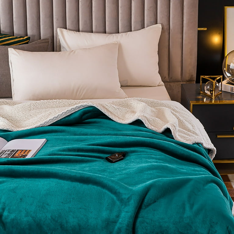 Sherpa Throw Blanket for Couch Sofa Fuzzy Soft Cozy Blanket for