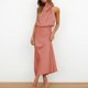 thumbnail image 5 of Vestido Vestido De Cóctel Sin Mangas Elegante Vestido De Ocasión Formal Moda Cuello Alto Ygjytge Rosa T M para Mujer, 5 of 8