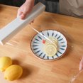 thumbnail image 1 of Plastic Wrap Dispenser with Slicer Plastic Wrap Dispenser Food Freshness Cling Film Storage Box Kitchen Gadget, Beige, 1 of 8