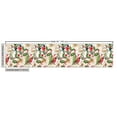 thumbnail image 3 of Floral Upholstery Fabric by the Yard, Christmas Birds on Watercolor Themed Flower Petals Romantic Winter, Decorative Fabric for DIY and Home Accents, White Green and Vermilion by Ambesonne, 3 of 5