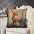 thumbnail image 6 of deer, forestLinen toss pillowcase decoration pillowcase gifting preferred 20x20 inch cushion cover 4 sets sofa pillowcase sofa bedroom living room car, 6 of 6