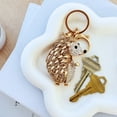 thumbnail image 6 of Wrapables Crystal Bling Keychain, Keyring Purse Handbag Pendant Charm, Gold Hedgehog, 6 of 6