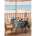 thumbnail image 2 of Outdoor Tablecloth with Umbrella Hole for Patio/Picnic/Party/Camping, Black Marble Waterproof Table Cloth Rectangle Table Cover Washable, Vintage Abstract Grey Fluid Aesthetic (60"x 84"), 2 of 8