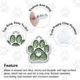 thumbnail image 4 of Cat Dog Paw Charm Footprint Paw Print Charm Alloy Enamel Pendants Light Green for DIY Jewelry Making, Crafts, 10 Pack, 4 of 5