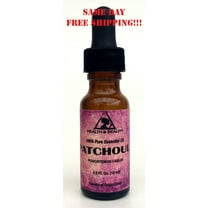 PATCHOULI ESSENTIAL OIL AROMATHERAPY NATURAL PURE WITH GLASS DROPP 0.5 OZ, 15 ML