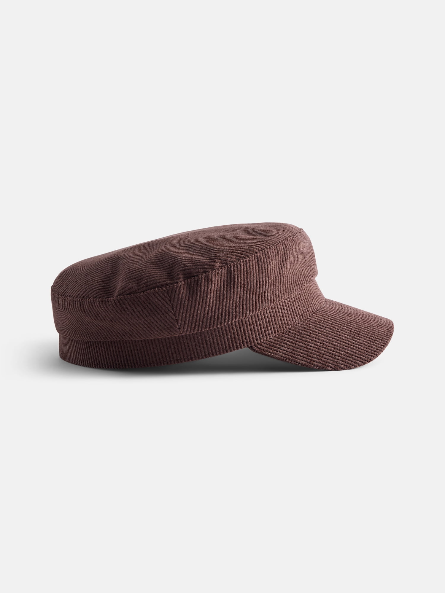 No Boundaries Women's Corduroy Baker Boy Hat, Chocolate