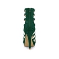 thumbnail image 2 of BLISSFUL STEP Women's Open Toe Platform Stiletto Heel Cage Heeled Sandals Green 10, 2 of 7