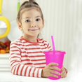 thumbnail image 4 of missunny-Reusable Cups with Lids and Straws, 5 Pack of 16oz Plastic Cups, Perfect for Kids' Parties and Customized Gifts Travel Mug, 4 of 5