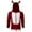 Red, variant on Hoodies For Men Men's Velvet Christmas Antlers Hooded Color Block Sweater Jacket Red L JE