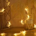 thumbnail image 6 of 1.5M 5ft LED Star Moon Fairy Lights Garland String Lights New Year Christmas Light Lamp Wedding Home Indoor Decoration Battery Powered, 6 of 6