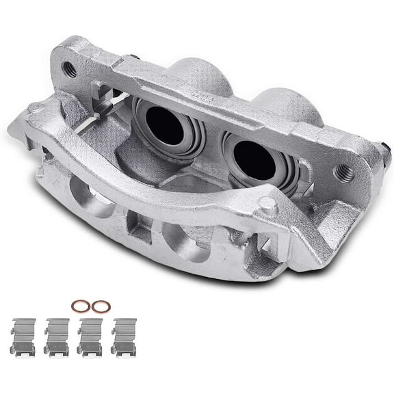 A-Premium Disc Brake Caliper Assembly with Bracket Compatible with Select Ram Models - Ram 2500 3500, 2019 2020 2021, 5.7L 6.4L 6.7L - Front Left Driver Side