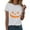 White, variant on larppty Spooky Cute Halloween Shirt: Women's Ghost Pumpkin Graphic Fall Fashion T-Shirt (Orange, M)