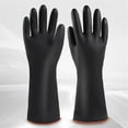 thumbnail image 6 of Dienrx Rubber Wear-Resistant Work Gloves, Clearance 1 Pair of Black Rubber Gloves, Extra Large 22" Long Gloves Reusable Dishwashing Household Cleaning Work Heavy Duty Industrial Rubber Glove, 6 of 9