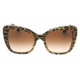 thumbnail image 2 of Dolce & Gabbana DG 4348 Plastic Womens Butterfly Sunglasses Leo Brown On Black 54mm Adult, 2 of 2