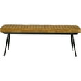 thumbnail image 3 of JERFIT Camel and Black Tufted Cushion Side Bench, 3 of 7
