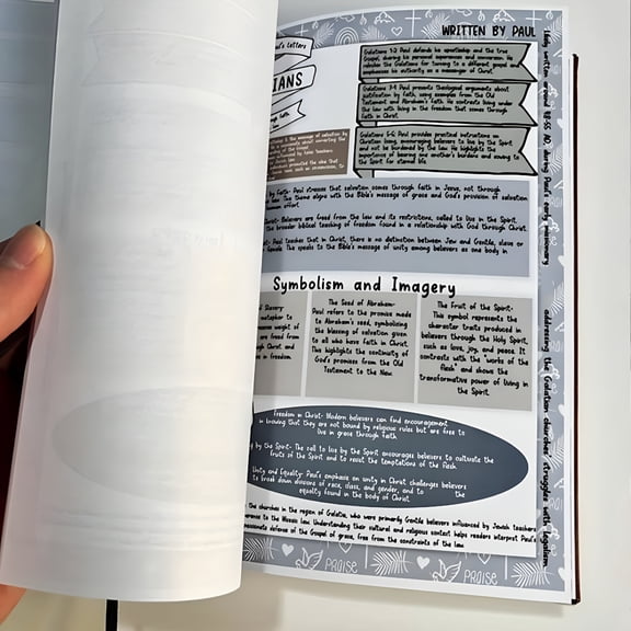 CCOCC Pack of 1 66 Page Bible Study Guide Notebook for Bible Notes,Planner,Notebook (1Pcs)