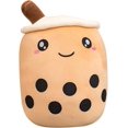 thumbnail image 1 of Juguete De Peluche, Almohada De Felpa De Té De Burbujas, Cojín Decorativo De Felpa, Regalo De Cojín Gordito De Muñeco De Peluche Lindo, Marrón35cm, 1 of 5