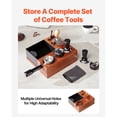 thumbnail image 5 of KFFKFF Coffee Compacting Station, Crafted from Sapele Wood,9-in-1 Versatile Compacting Station with Removable Slot, Simple to Maintain Coffee Knock Box with Stable Base, Suitable for 51-58 mm Handles, 5 of 9
