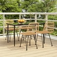 thumbnail image 1 of vidaXL 5 Piece Garden Dining Set Poly Rattan, 1 of 5