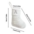 thumbnail image 4 of Xuniizn Personalized Christmas Stockings with Initials - Custom Embroidered Stocking Set, Luxury Velvet Xmas Stockings for Family, Holiday Christmas Decorations, White, New Model A, 4 of 7