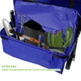 thumbnail image 6 of Geniqua Blue Utility Collapsible Folding Wagon Cart w/Canopy Garden Beach Toy Sport Buggy, 6 of 8
