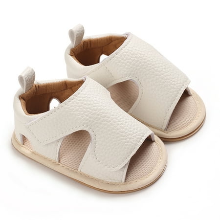 Awevudst Baby Girl Summer Sandals Anti-slip Rubber Sole Open-Toe Shoes