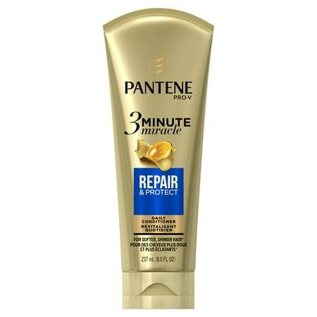 (2 pack) Pantene Repair & Protect 3 Minute Miracle Daily Conditioner, 8.0 fl (Best Daily Hair Conditioner)