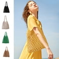 thumbnail image 1 of Straw Crochet Backpack for Women - Boho Beach Bag with Drawstring Closure for Summer Travel, 1 of 7