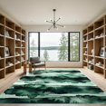 thumbnail image 2 of ODIKA 6' x 9' Machine Washable Non-Slip Area Rug, watercolor print High Traffic Rug, Green, 1274468, 2 of 7