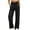 Black plus size wide leg pants a1, variant on Cagogo Women Plus Size Wide Leg Elastic Waist Lounge Pant with Pockets Casual Solid Loose Long Trousers Travel Work Loungewear Fall Outfits Winter Clothes, Black 3XL