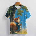thumbnail image 3 of Funny Squirrel Women's Short Sleeve Tops Casual Blouses T Shirt, 3 of 6
