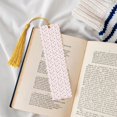 thumbnail image 4 of Kdxio Red coral and scallop seashell Print Metal Tassel Bookmarks,Perfect Gift for Art Lovers and Bookworms Metal Bookmarks for Women, 4 of 8