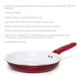 thumbnail image 2 of Bliss 2444826 8 in. Red & White Non-Stick Fry Pan, 2 of 6