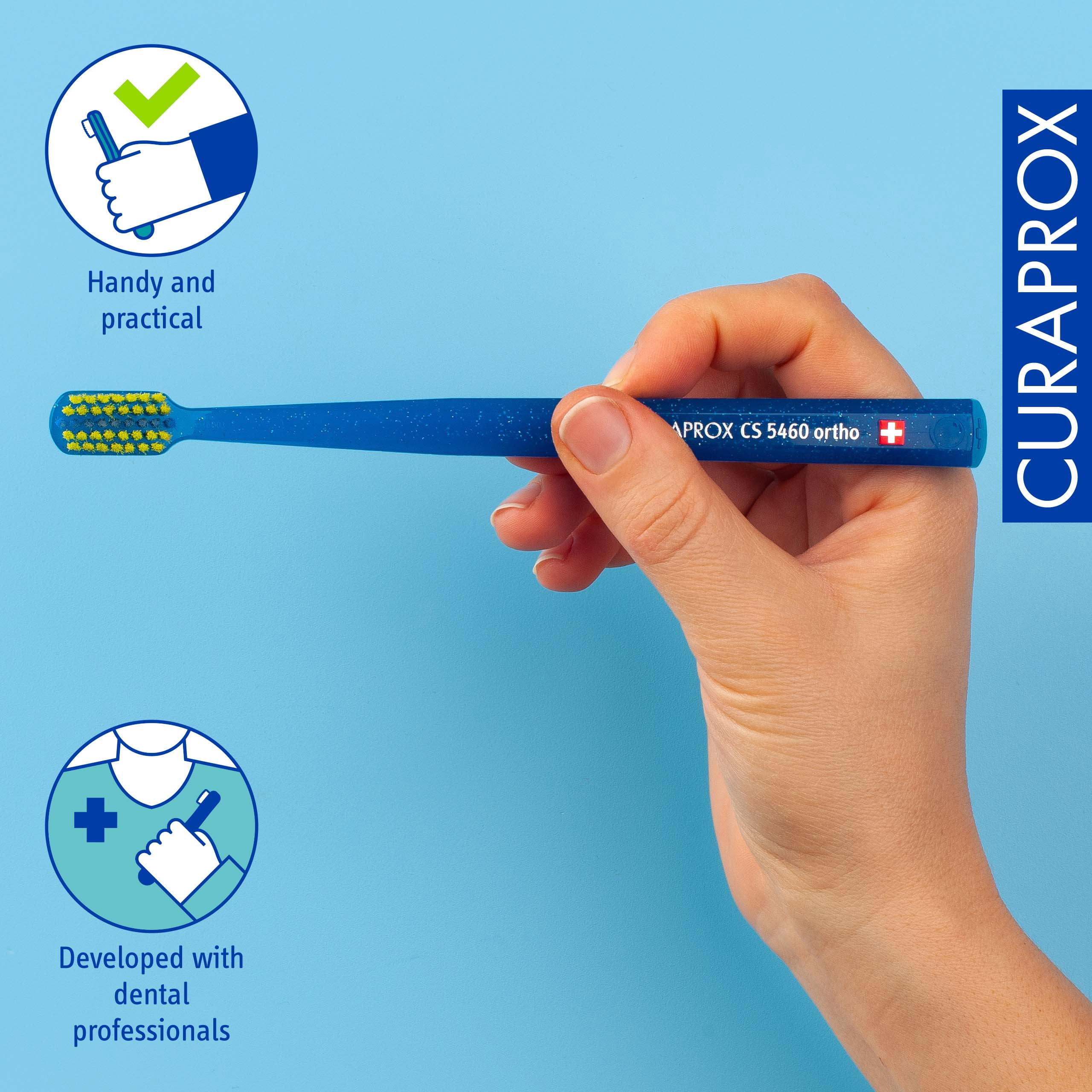 Curaprox CS 5460 Ortho Ultra Soft V-Trim Toothbrush - Walmart.com