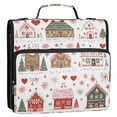 thumbnail image 5 of FORMRS Zipper Binder with Shoulder Strap 2-inch Ring 500 Sheet Capacity File Bag, Red Nordic Christmas House, 5 of 5