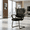 Black-H, variant on Stacking Waiting Room Guest Chair, Set of 2 Office Mesh Arm Chair with Comfy Padded Seating, Room Saving, Black