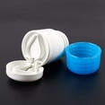 thumbnail image 5 of 2-en-1 Función Redondo Pastilla Cortadora Trituradora Polvo Tableta Medicina Tabletas Cortar Divisor Molinillo Divisor Azul y Blanco. Afortunado Sencillez, 5 of 5