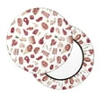 thumbnail image 2 of Zufioo Different Meat Print Round Bar Chair Cushion Cover, Elastic Round Stool Protector, Dustproof and Non-slip Bar Kitchen Restaurant Chair Mat-12 inch, 2 of 7