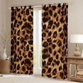 thumbnail image 2 of Erosebridal Wildlife Cheetah Print Curtains Pack of 2 (42x84 Each) For Teens,Girls Boys Animal Leopard Print Curtains Blackout, 2 of 6