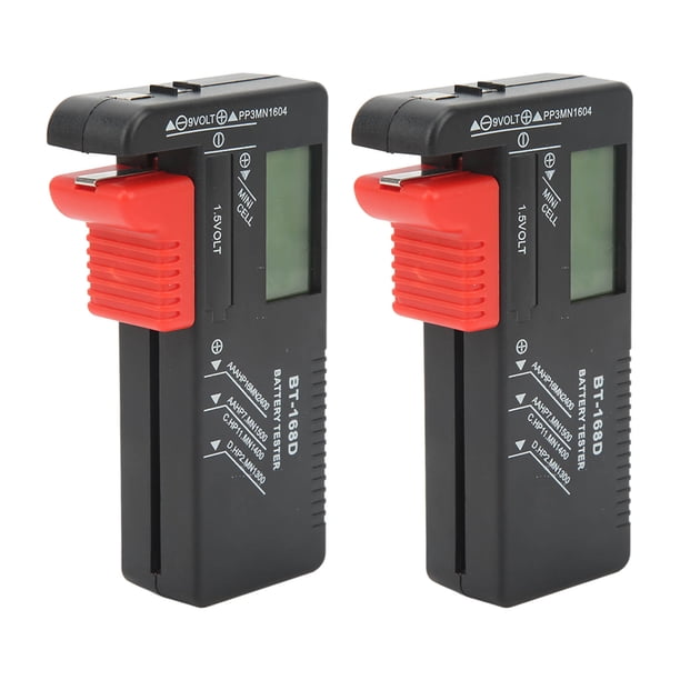 Probador de capacidad de batería, 2 piezas Comprobador de capacidad de batería Comprobador de duración de batería Meticulosamente diseñado
