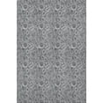 thumbnail image 4 of HomeRoots 655066 10 x 14 ft. Gray & Silver Floral Transitional Washable Machine Made Rectangle Area Rug with UV Protection, 4 of 9