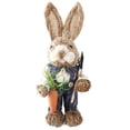 thumbnail image 2 of huntermoon Home Garden Decoration Creative Straw Bunny Easter Decorations Unique Simulation Rabbit, 2 of 16