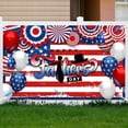 thumbnail image 4 of 5.9x3.6FT Happy Father's Day Background Stars and Stripes Background Patriotic Father's Day Party Decorations Banner Supplies Photo Booth Props, 4 of 6
