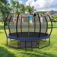 thumbnail image 2 of Aukfa Trampoline with Basketball Hoop, Blue, 168.11" x 168.11" x 107.87", 2 of 8