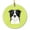 Green, variant on Carolines Treasures BB1241CO1 Checkerboard Pink Border Collie Ceramic Ornament 3 in multicolor